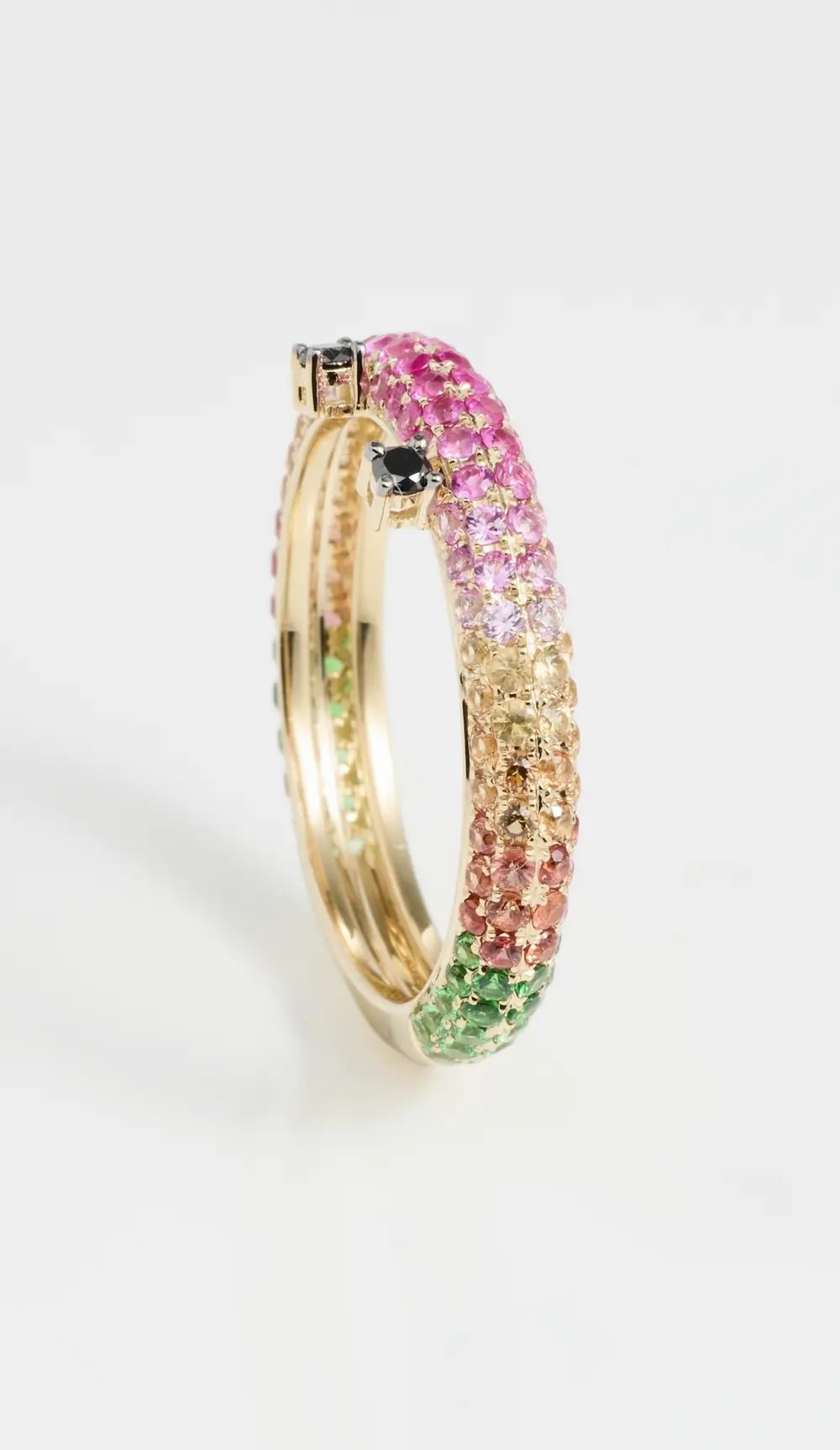 Yvonne Leon Alliance Crapaud Rainbow Jaune Ring