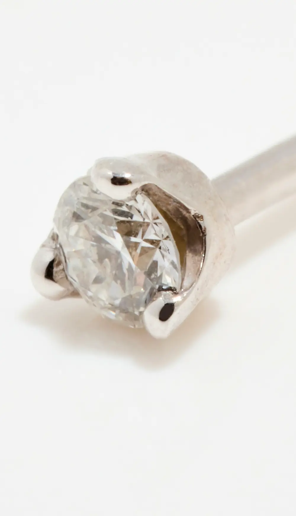 Zoe Chicco 14k White Gold Small 2.4mm Prong Set Diamond Stud Earrings