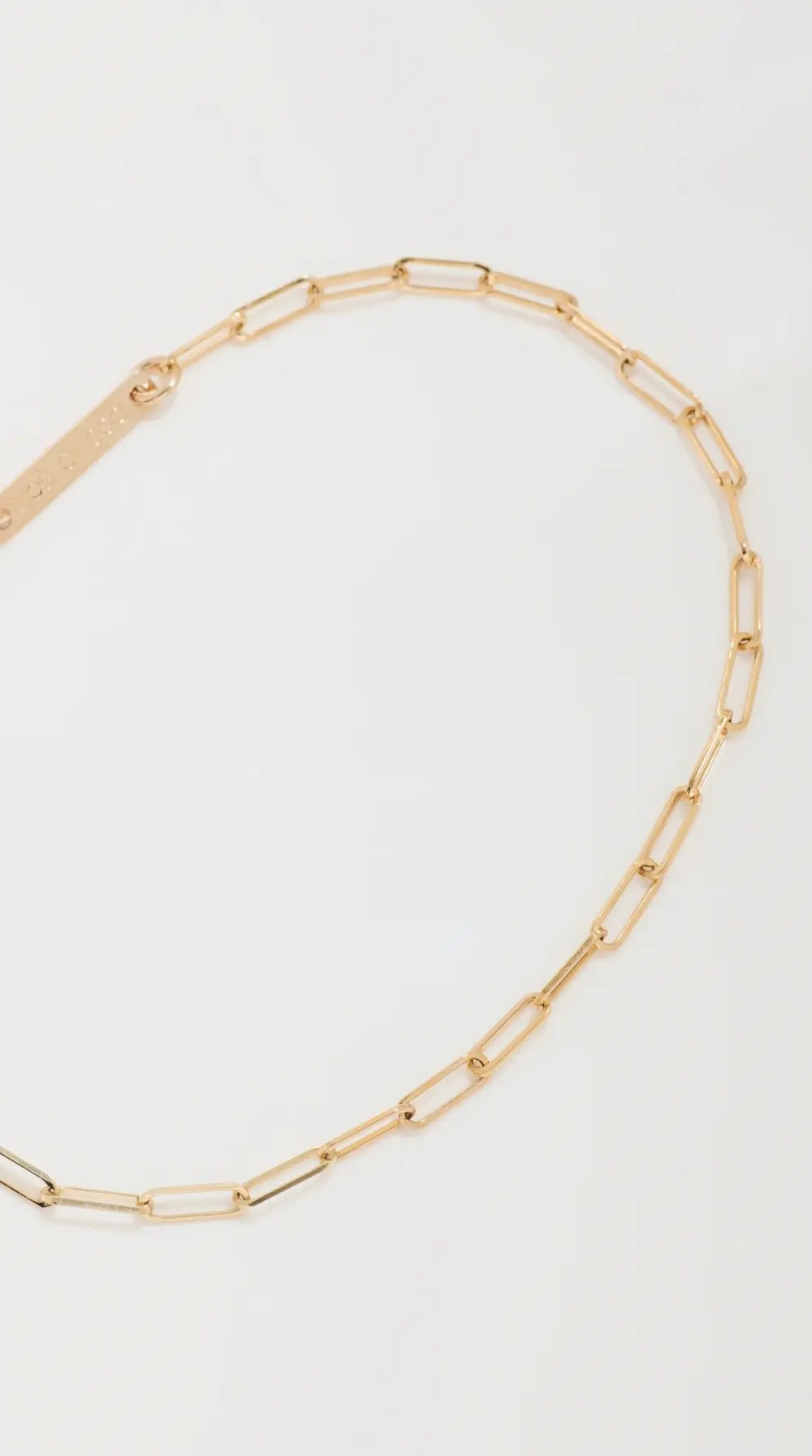 Zoe Chicco 14k Small Paperclip Chain Bracelet