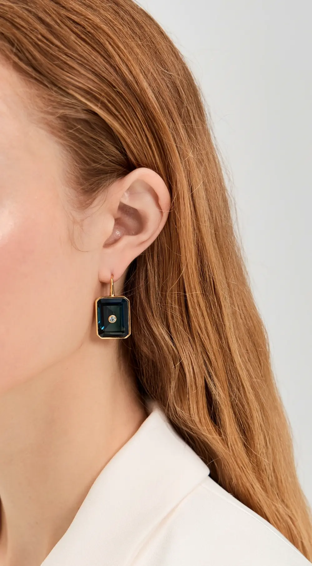 Lizzie Fortunato Tile Earrings In Denim