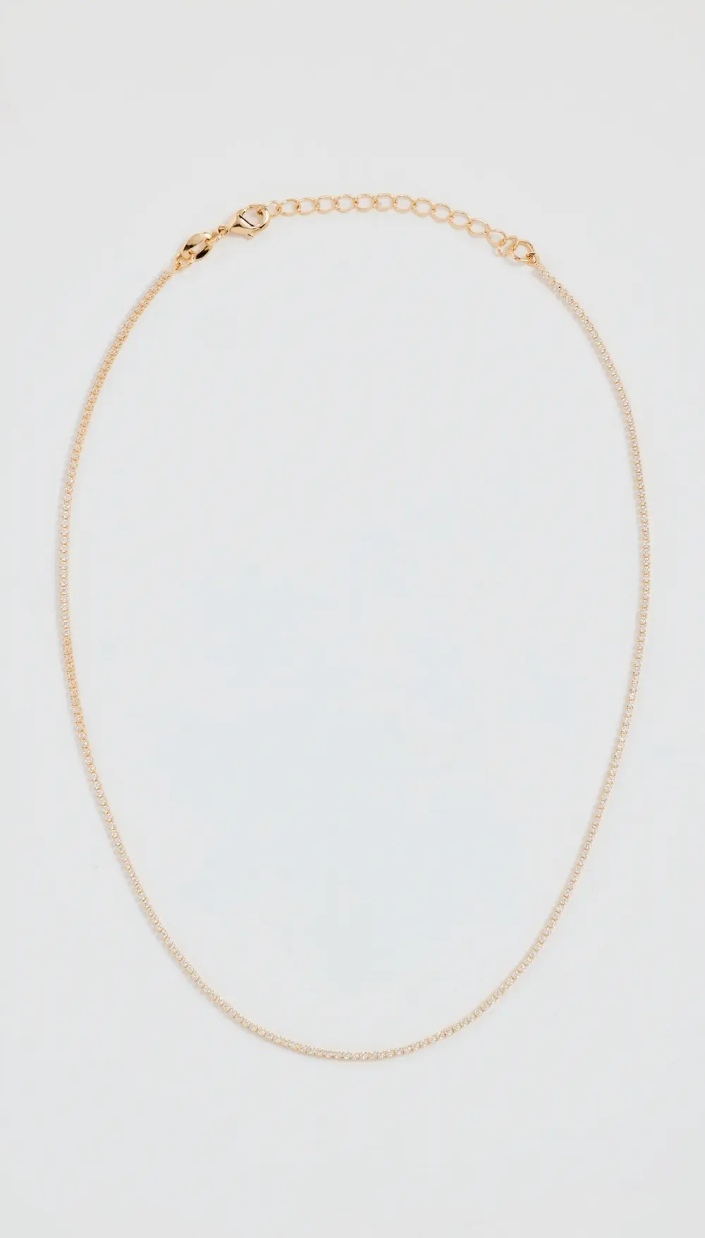 SHASHI Micro Teeny Tiny Tennis Necklace