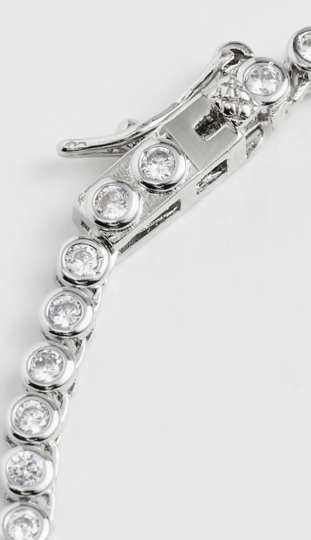 SHASHI Bezel Tennis Necklace