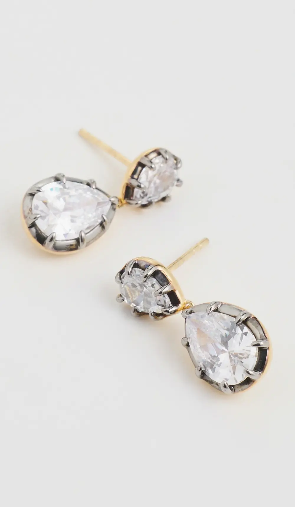 SHASHI Pear Georgian Cut Earrings