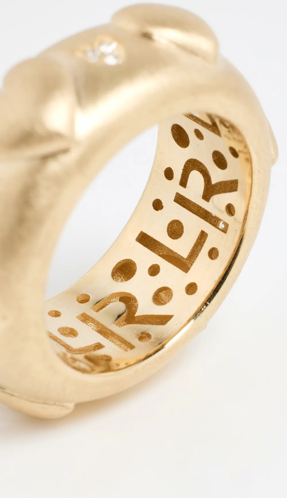 Lauren Rubinski 14k Yellow Gold & White Diamond Ring