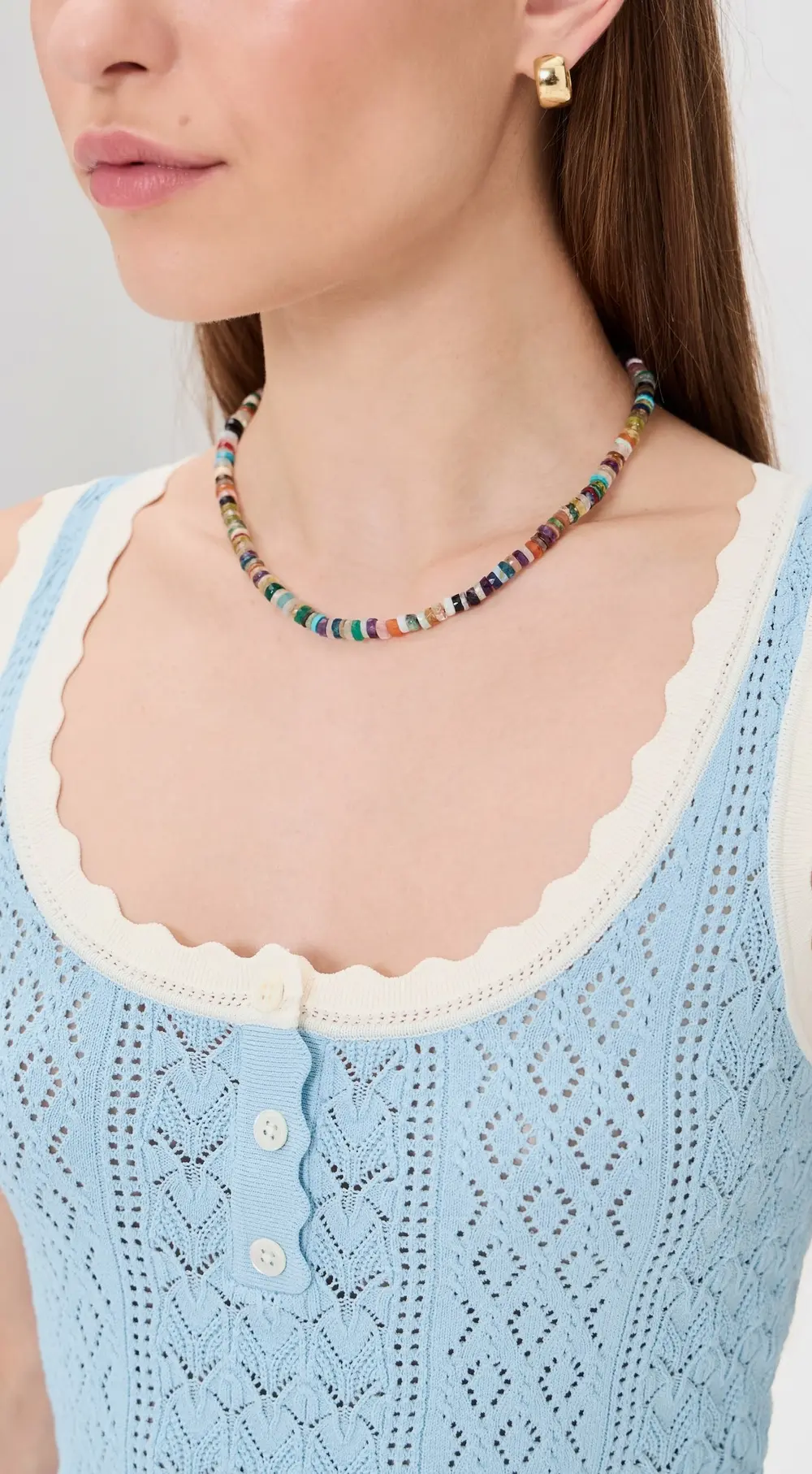 JIA JIA 14k Rainbow Gemstone Necklace