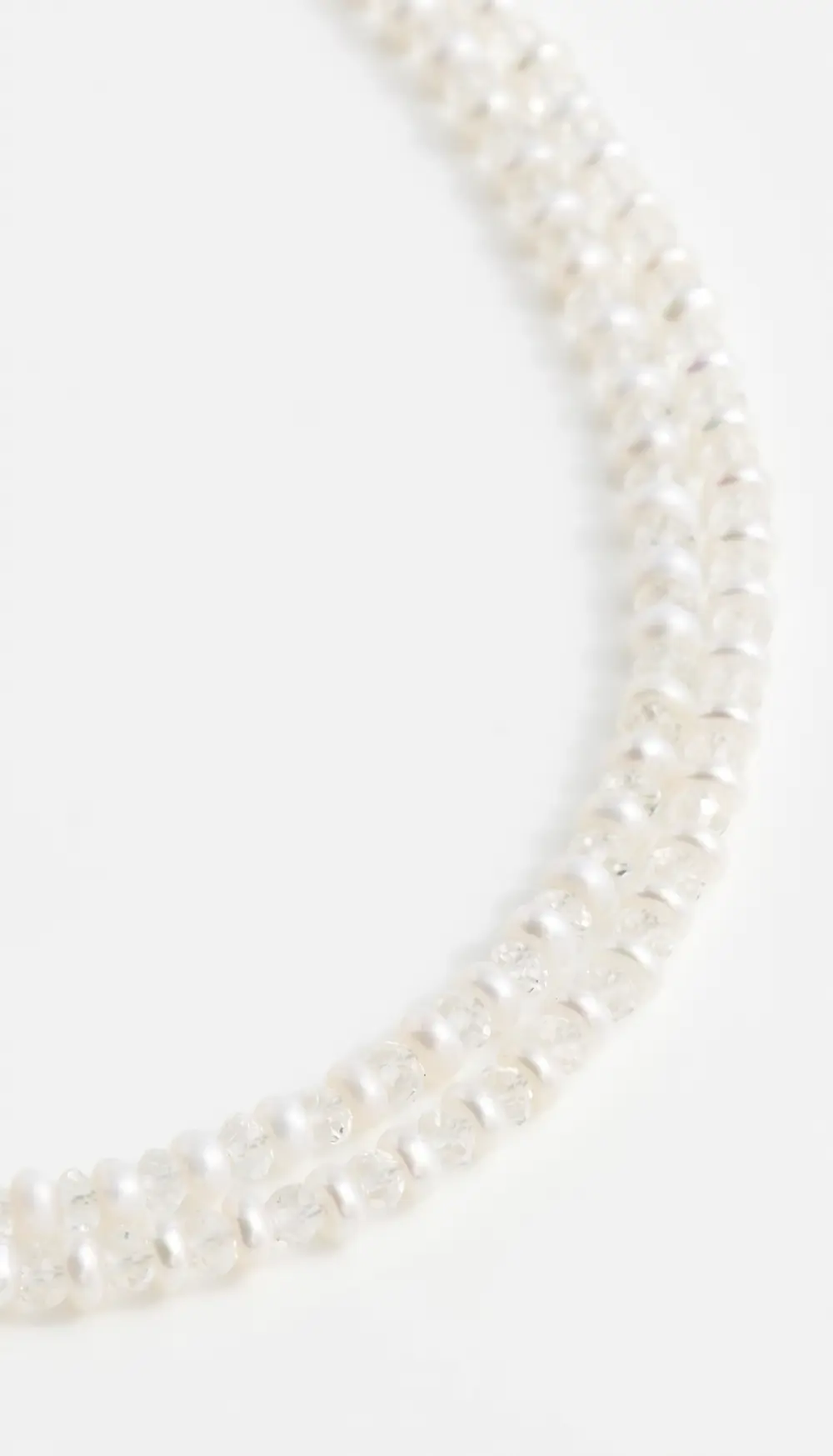 JIA JIA 14k April Pearl Crystal Double Long Necklace