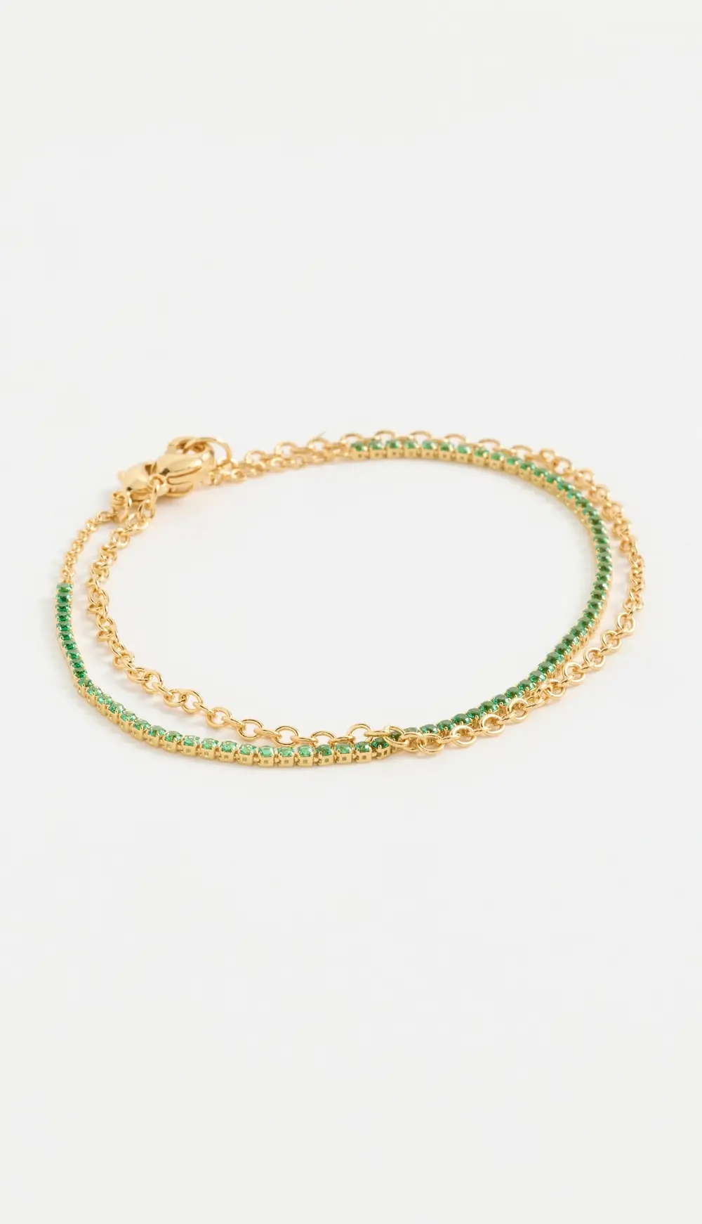 Gwen Beloti Tennis and Gold Dainty Link Set