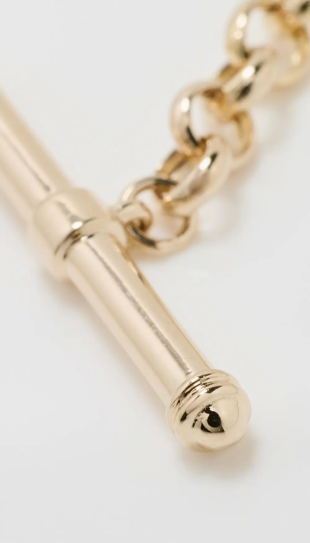 EF Collection 14k Rolo Chain Enhanced Lariat Necklace