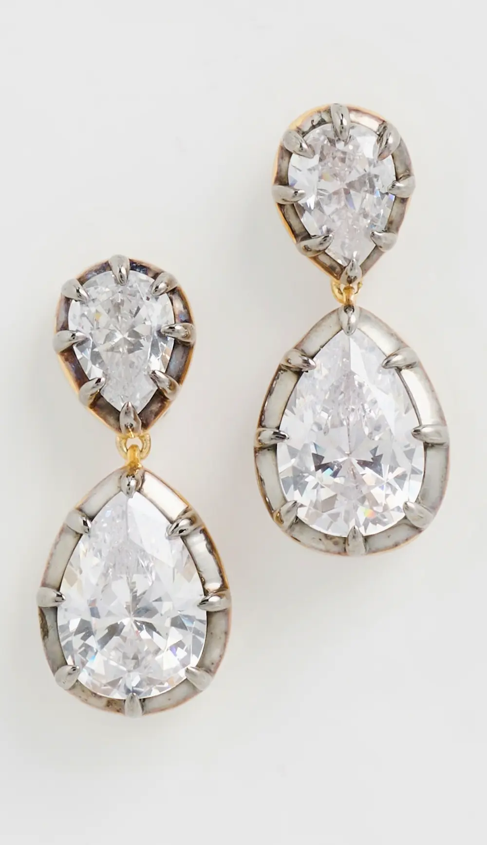 SHASHI Pear Georgian Cut Earrings