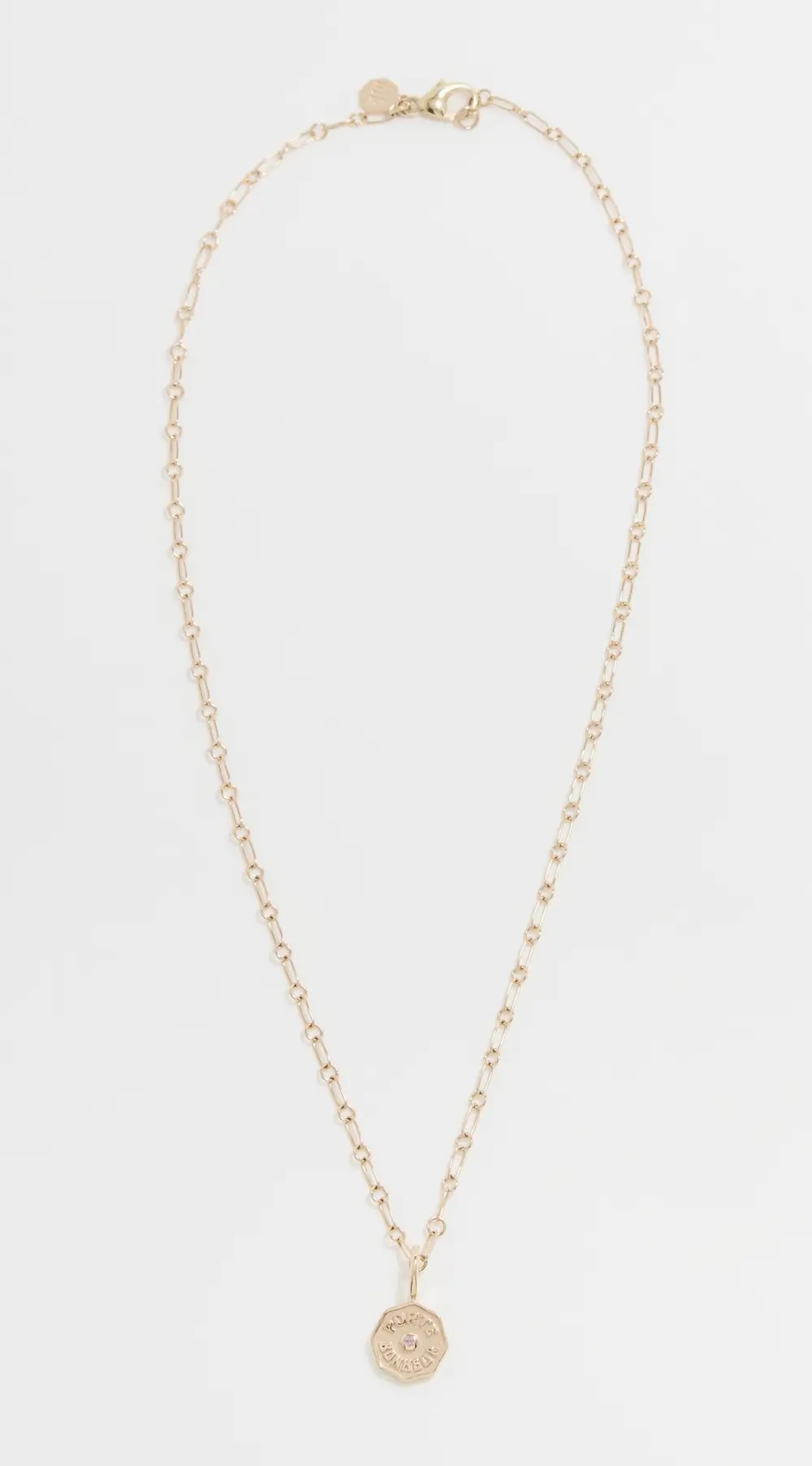 Marlo Laz Wee Porte Bonheur Charm On Multi Link Necklace