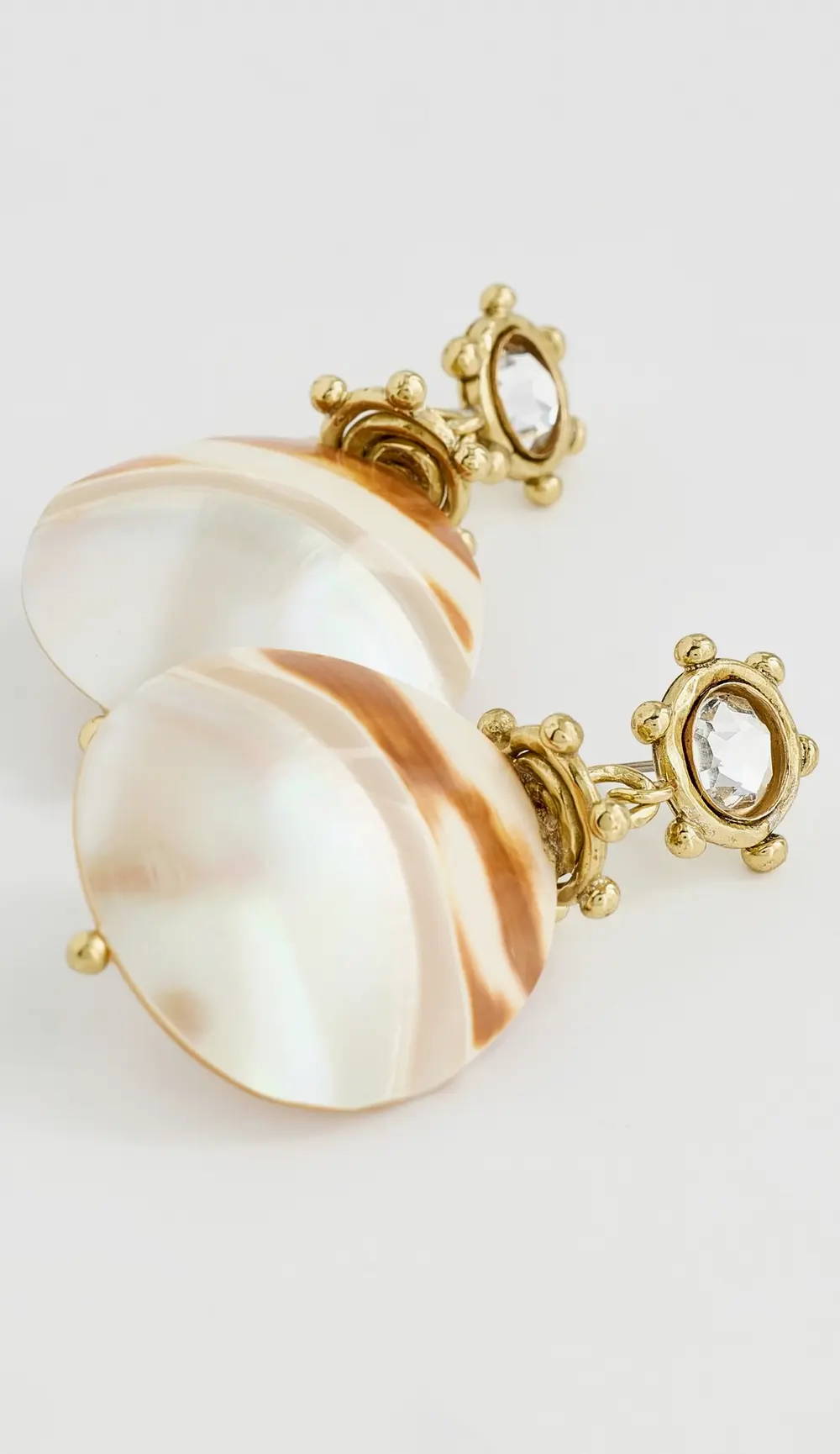 Ulla Johnson Embellished Shell Drop Earrings