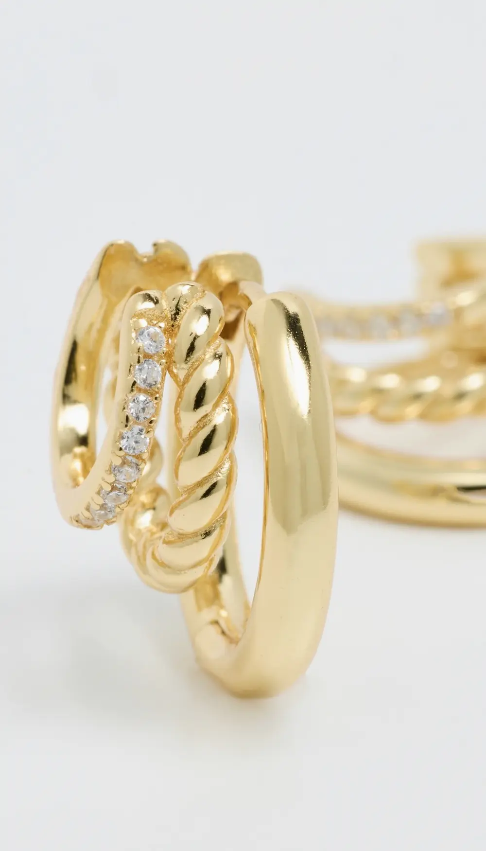 SHASHI Charlee Triple Earrings