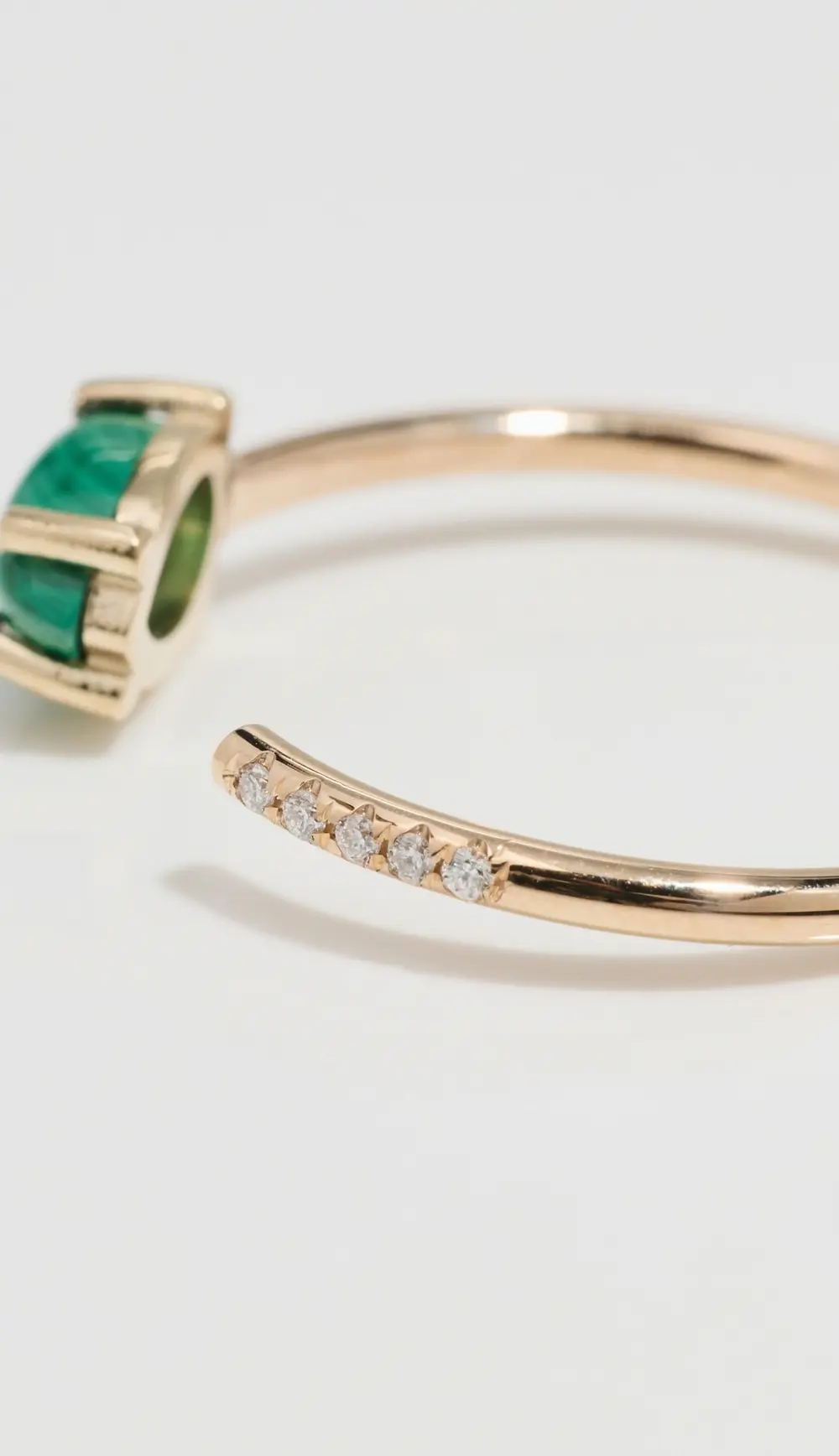 Zoe Chicco 14k Malachite & Diamond Ring