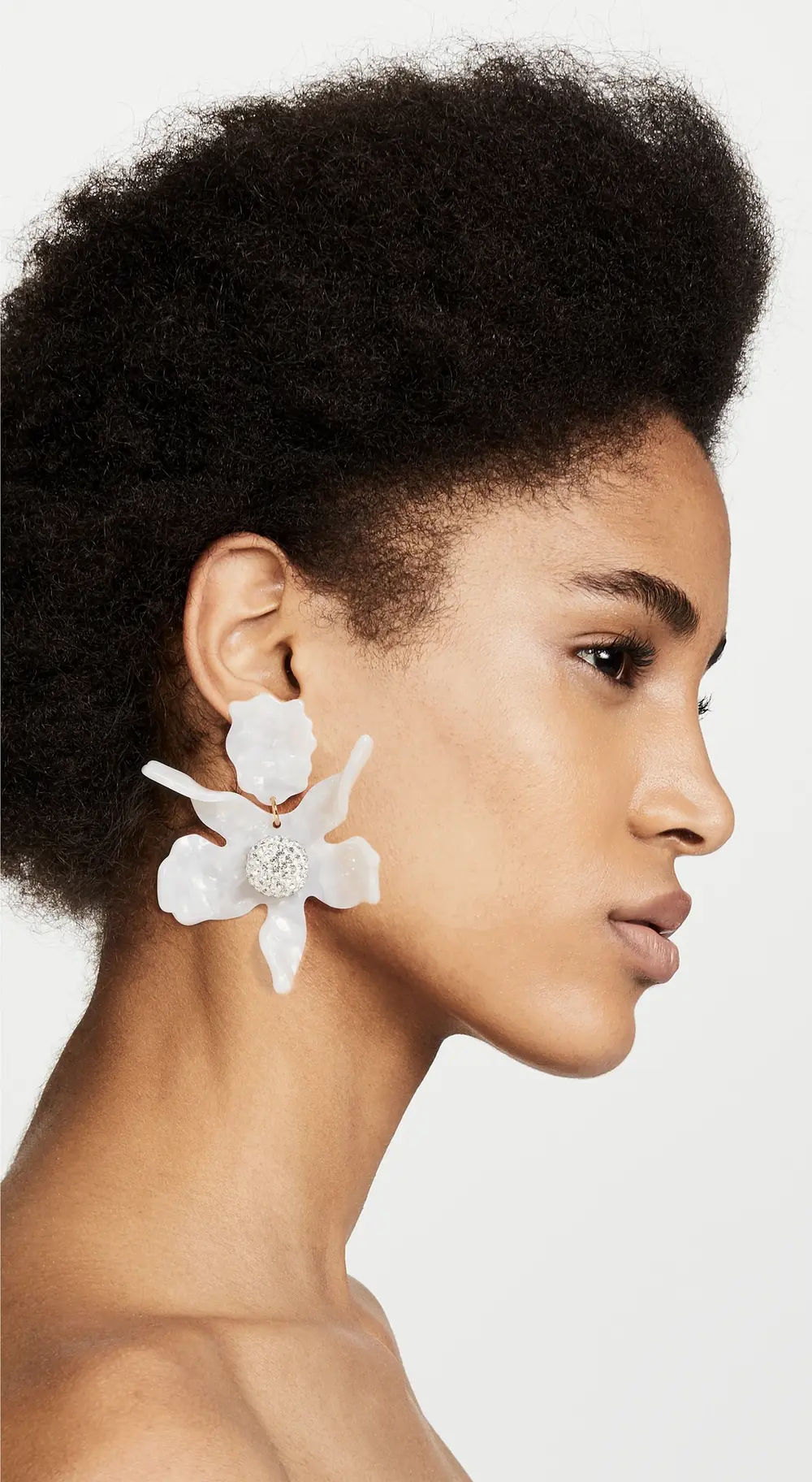 Lele Sadoughi Crystal Lily Earrings