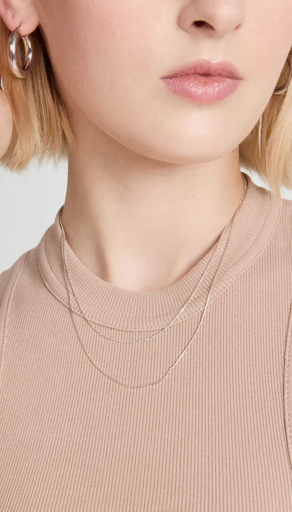 SHASHI Silver Line Necklace