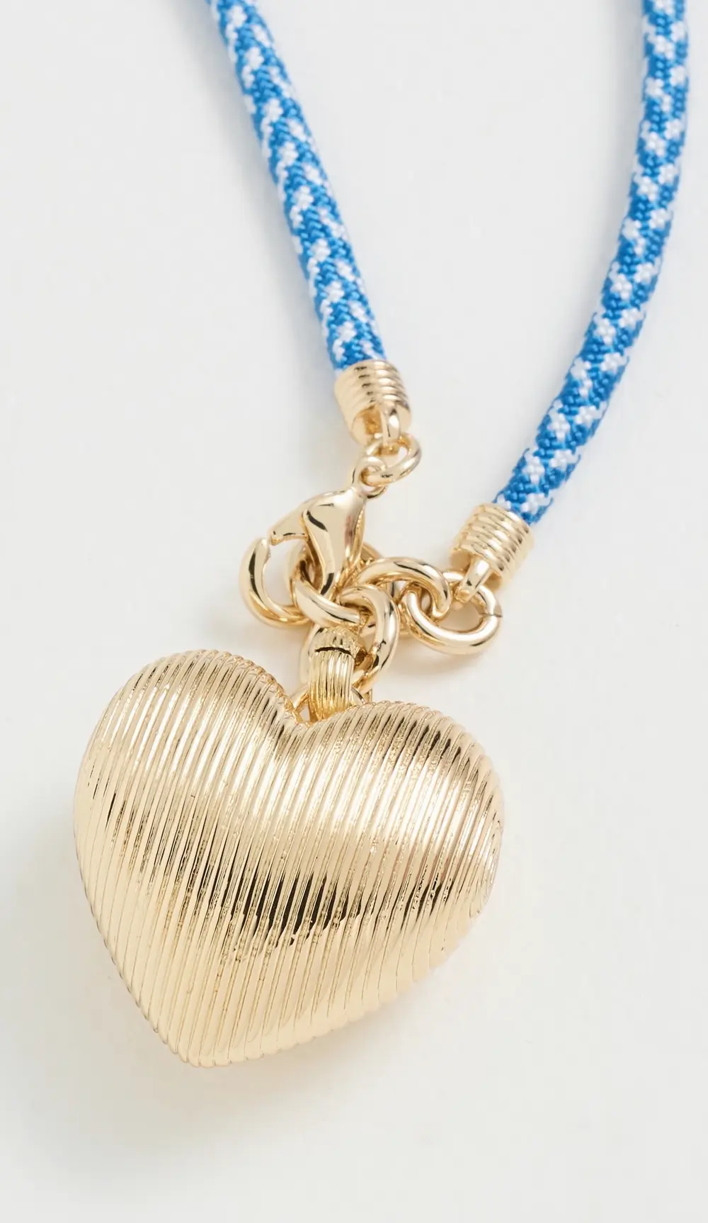 Roxanne Assoulin Long Happy Cord Heart Necklace