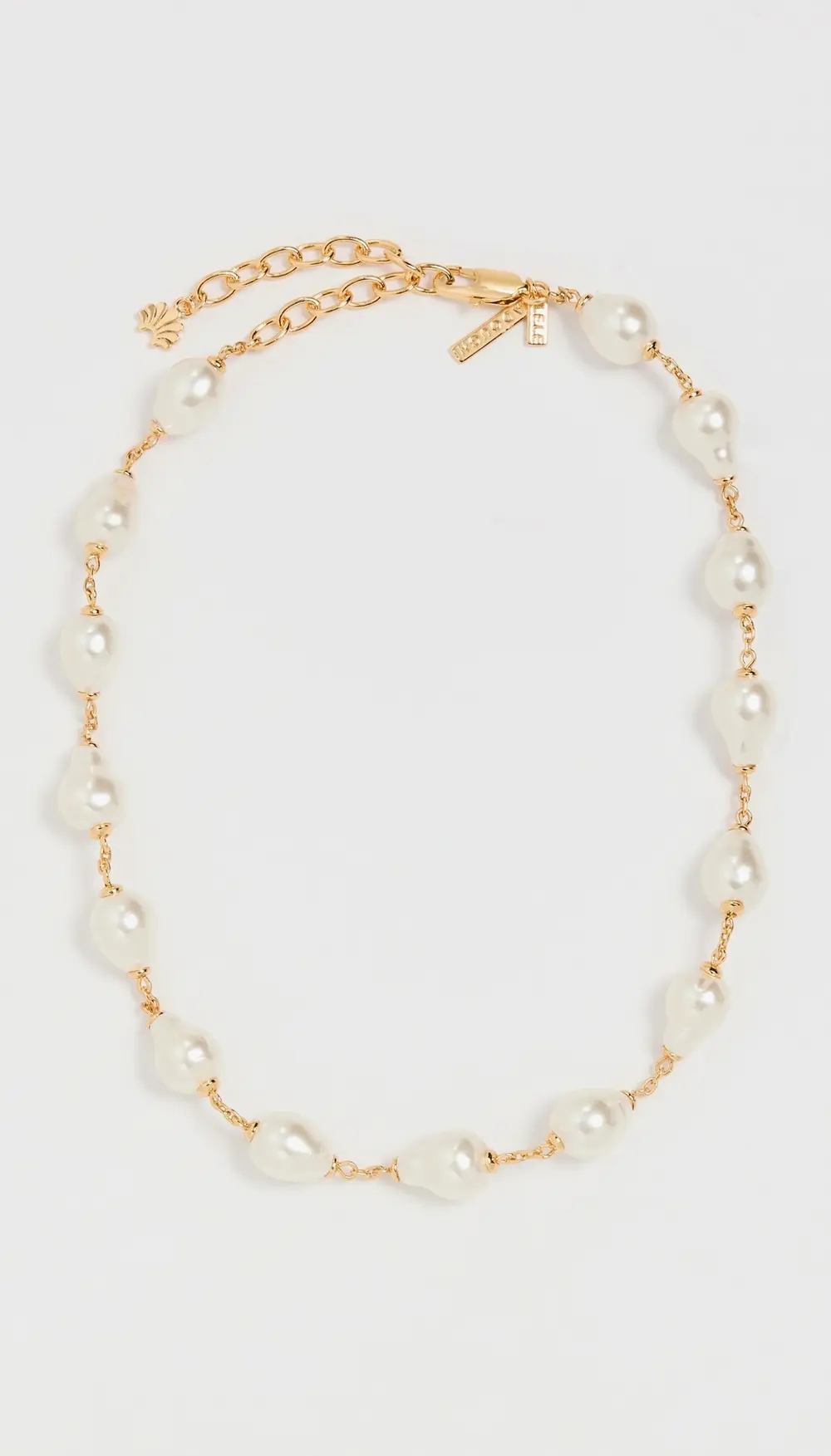 Lele Sadoughi Pearl Station Necklace