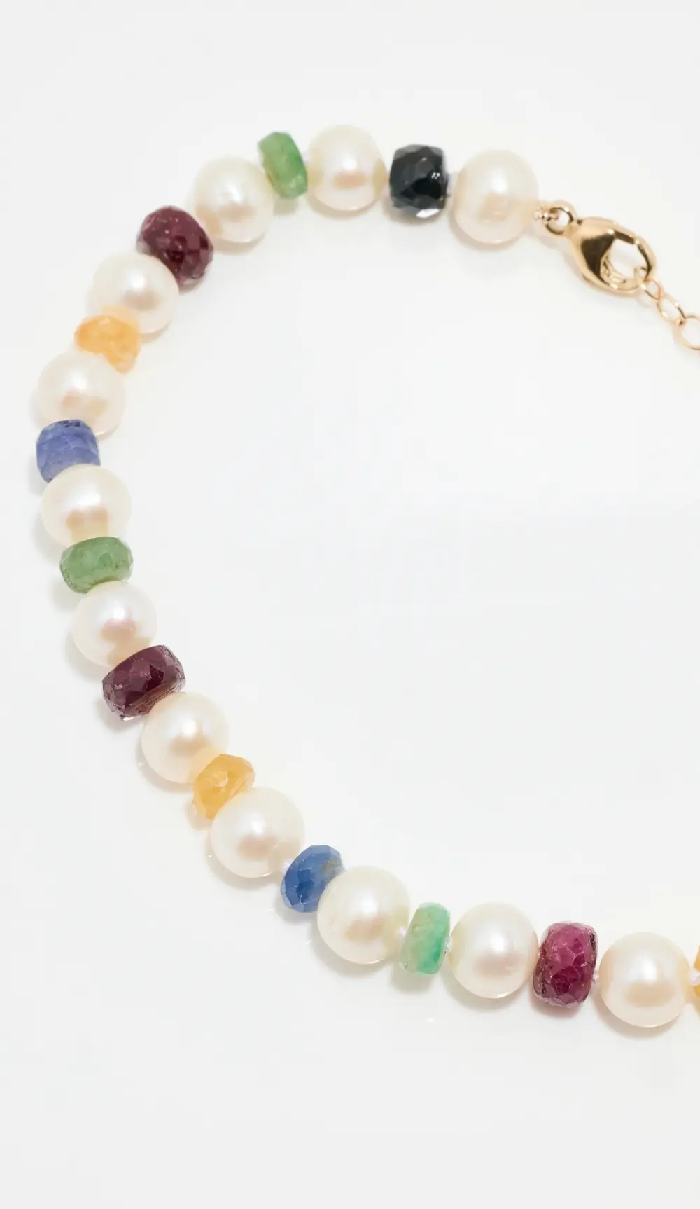 JIA JIA 14k Jumbo Rainbow Sapphire Pearl Bracelet