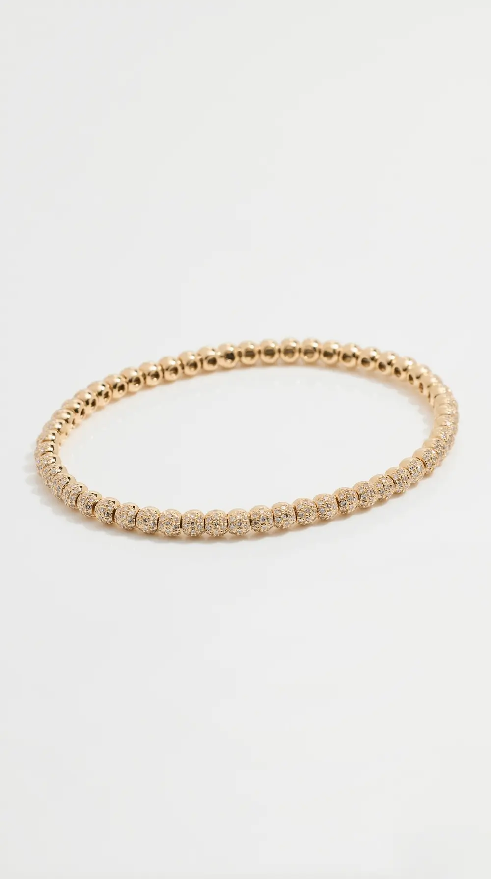 SHAY 18k Pave Diamond Ball Bracelet