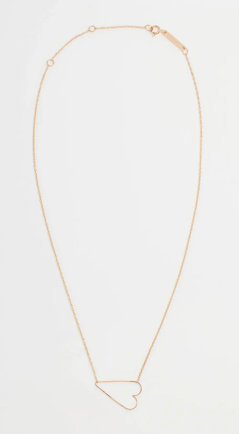 Zoe Chicco 14k Tiny Anchored Heart Necklace
