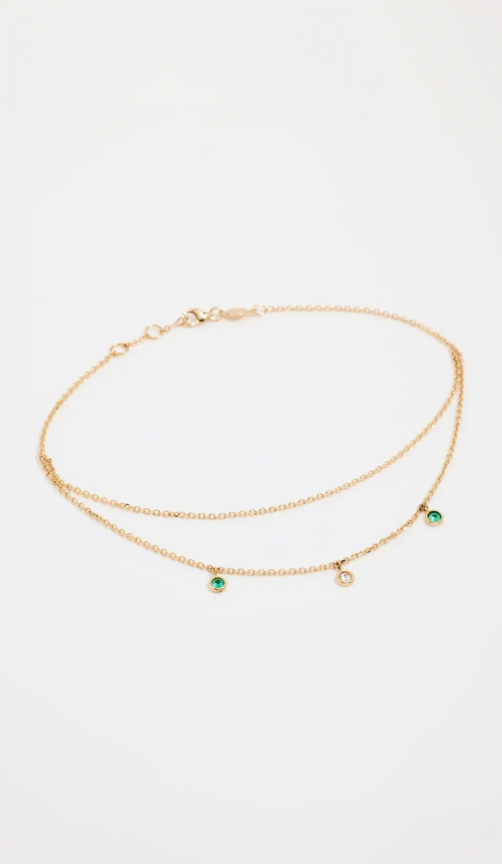 Isa Grutman 14k Double Chain Anklet