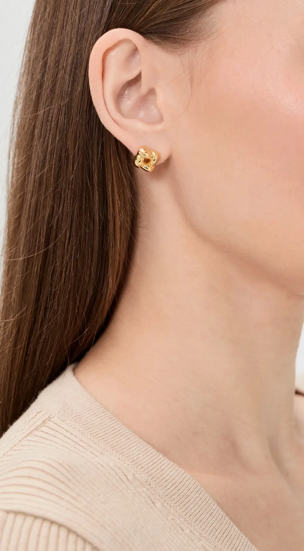 JENNY BIRD Mini Woven Square Earrings