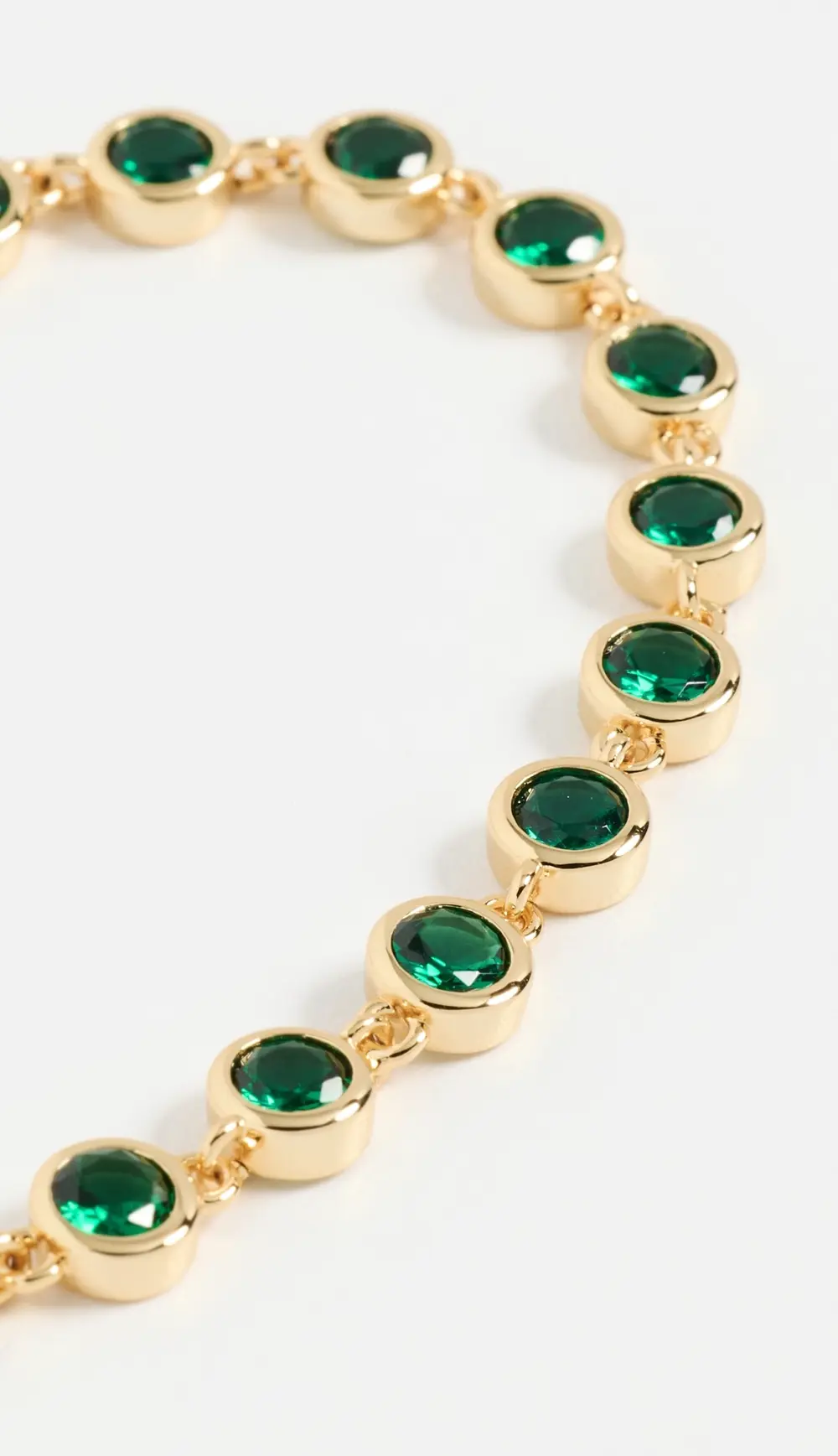 Ettika Crystal 18k Gold Plated Link Bracelet