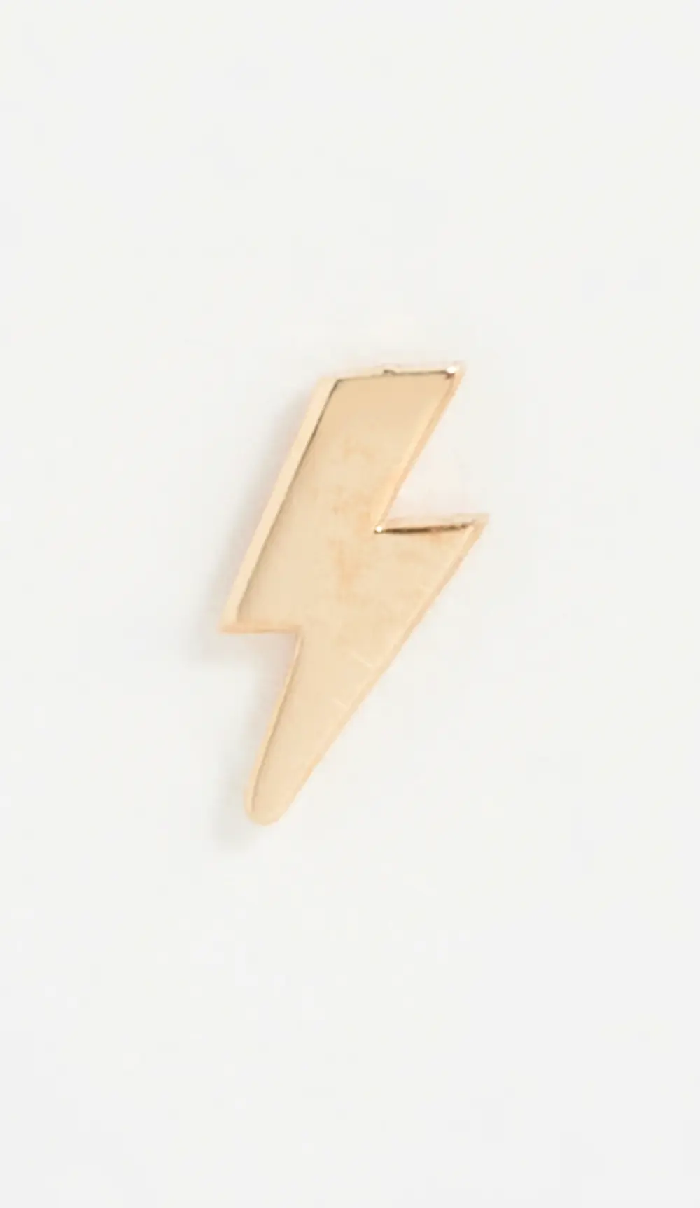 Zoe Chicco 14k Single Itty Bitty Lightning Bolt Stud Earring