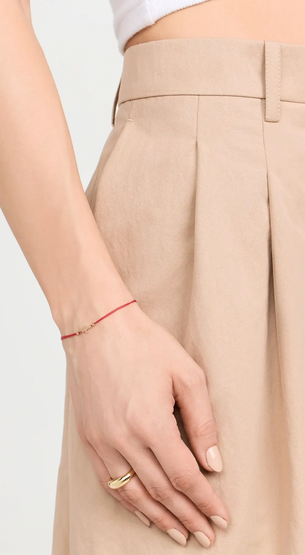 Zoe Chicco 14k Midi Bitty Cross Cord Bracelet