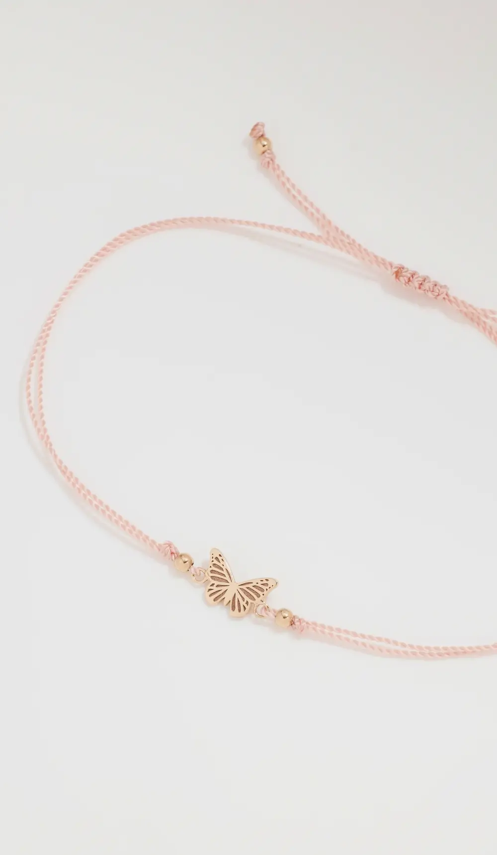 Zoe Chicco 14k Gold Midi Bitty Butterfly Cord Bracelet