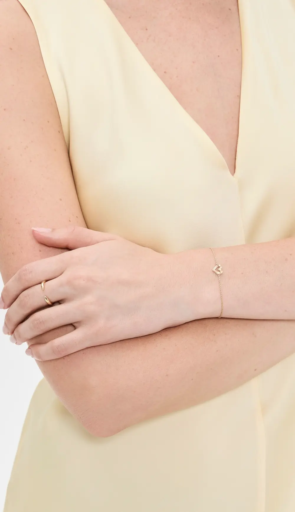 Sydney Evan 14k Fluted Heart Bracelet