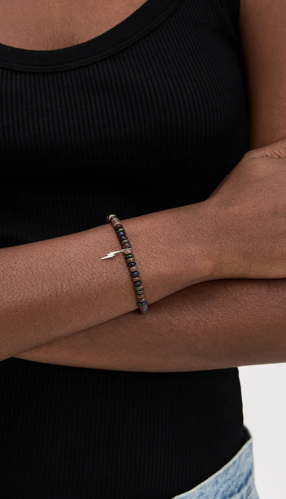 Sydney Evan 14k Small Lightning Bolt Charm Bracelet