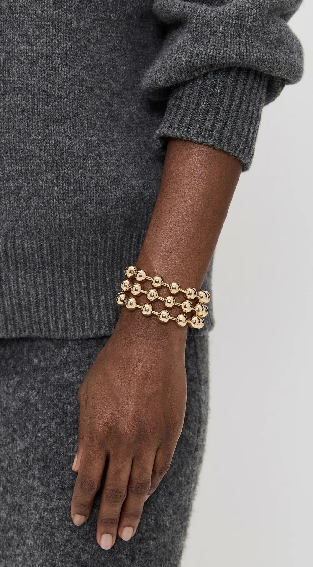 Lele Sadoughi Diana Triple Row Bracelet