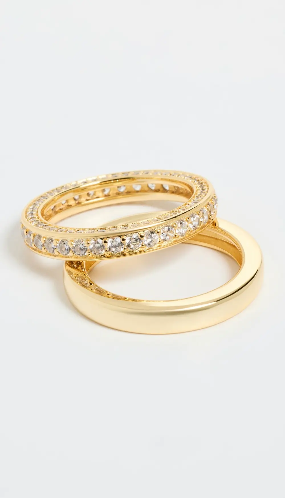 SHASHI Vroom Ring Set in Gold