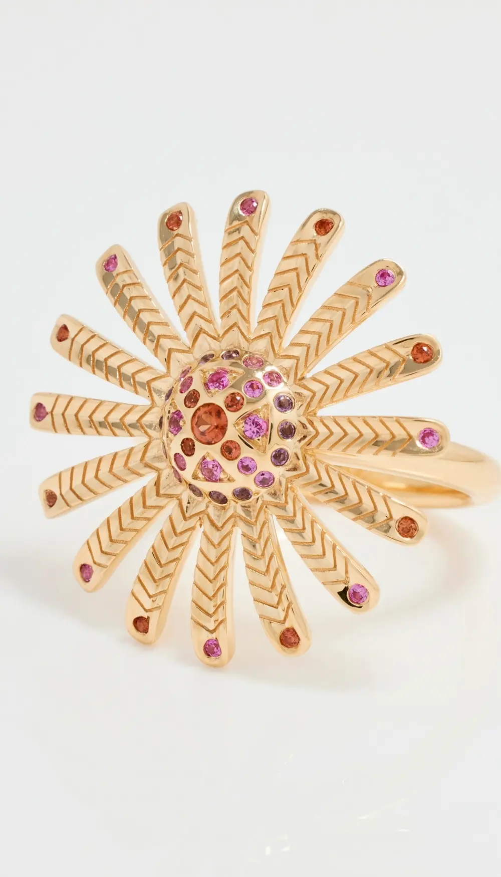 Harwell Godfrey 18k Mini Sunflower Ring Pink