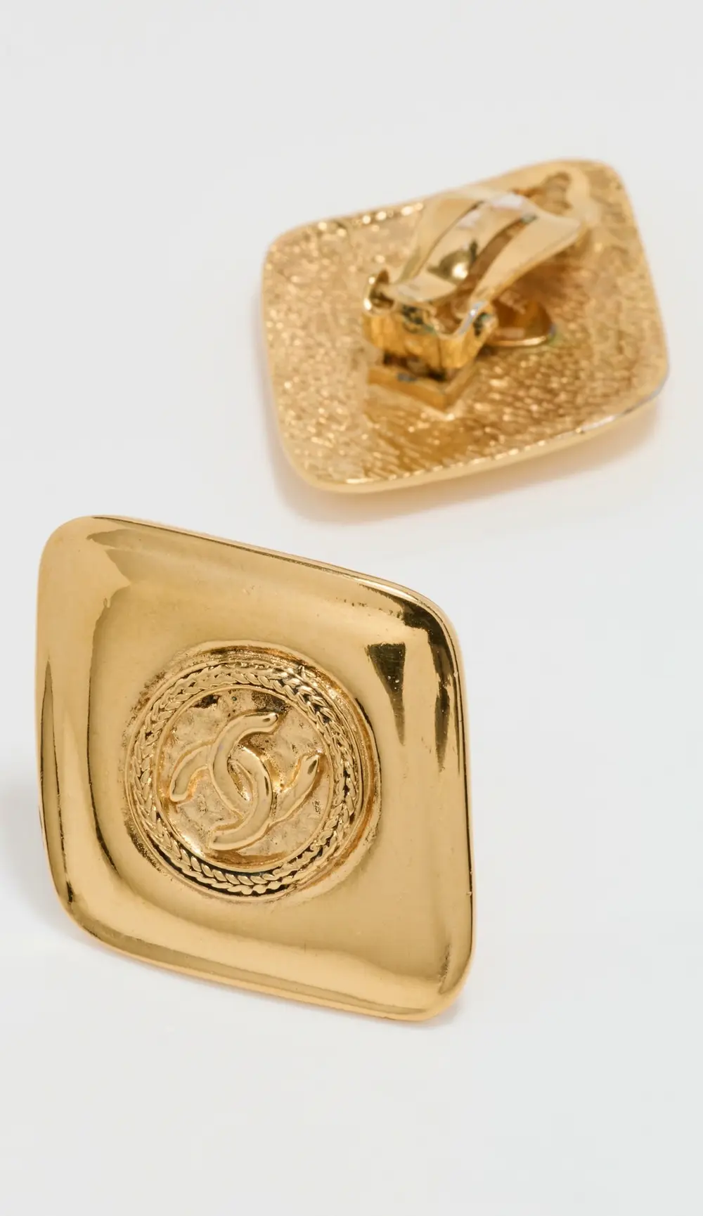 What Goes Around Comes Around Chanel Gold Earrings