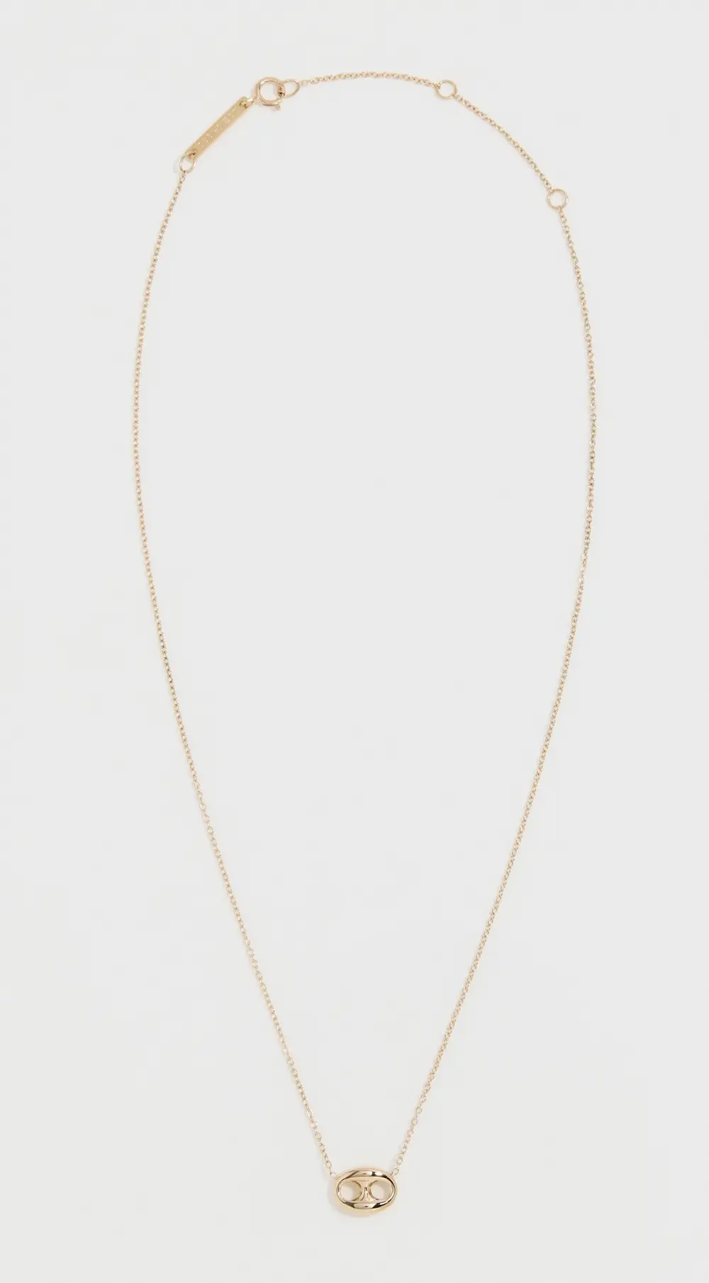 Zoe Chicco 14k Gold Large Puffed Mariner Link Necklace