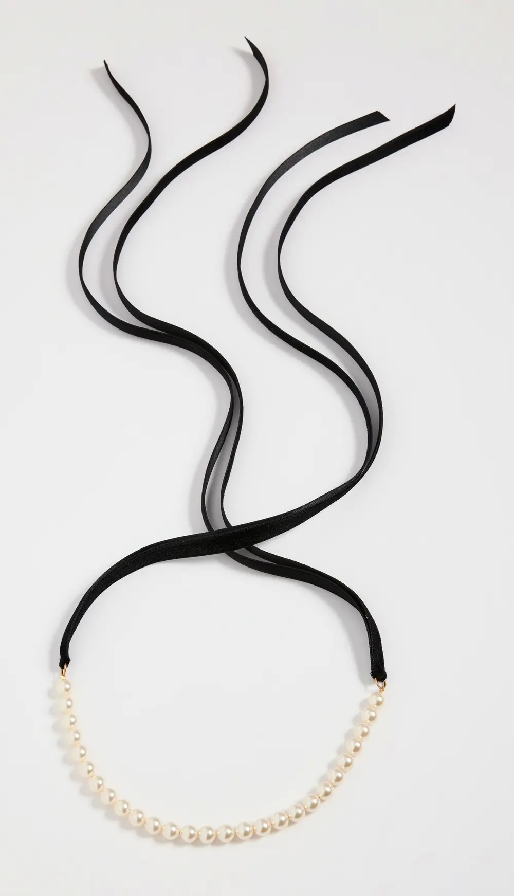 Jennifer Behr Pearl Ribbon Necklace