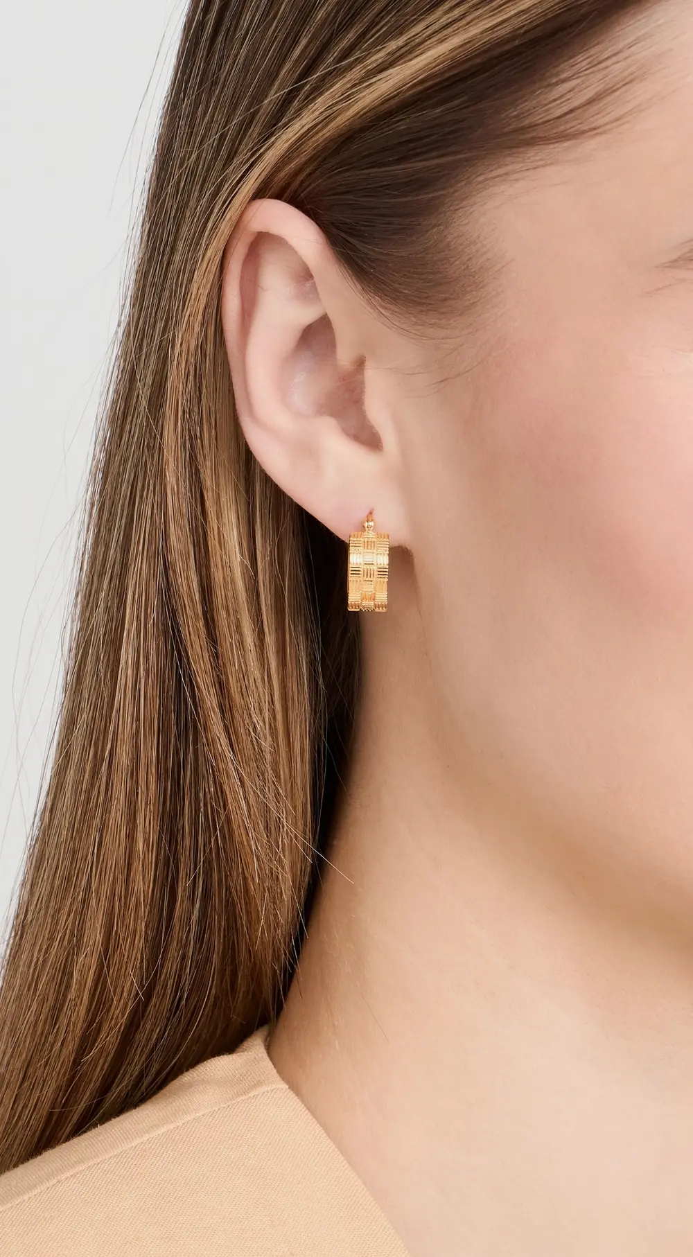 Gwen Beloti Small Woven Hoops