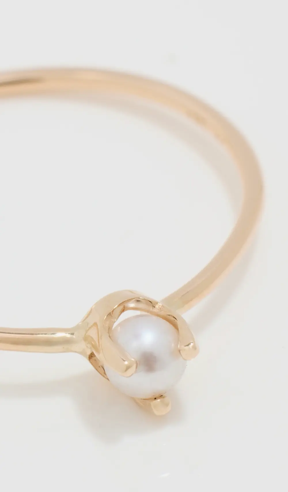 Zoe Chicco 14k Prong Set Freshwater Pearl Ring
