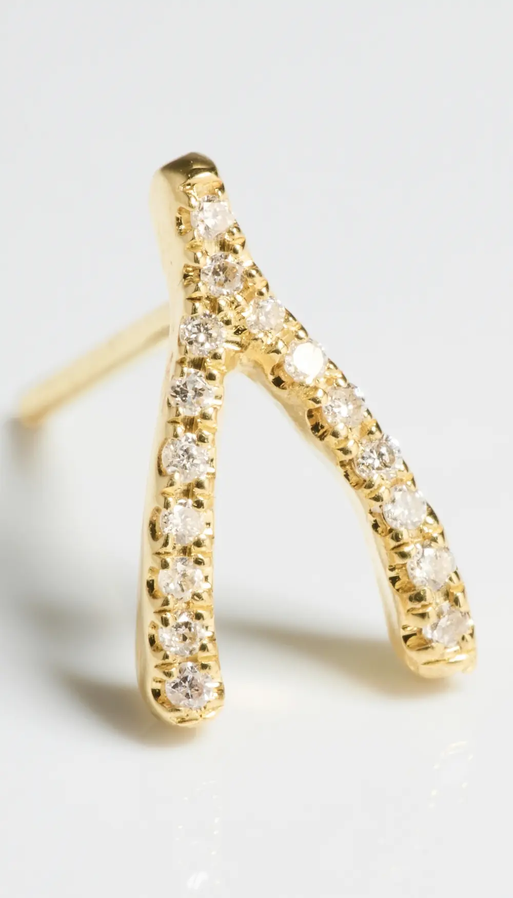 Jennifer Meyer Jewelry Mini Wishbone Studs