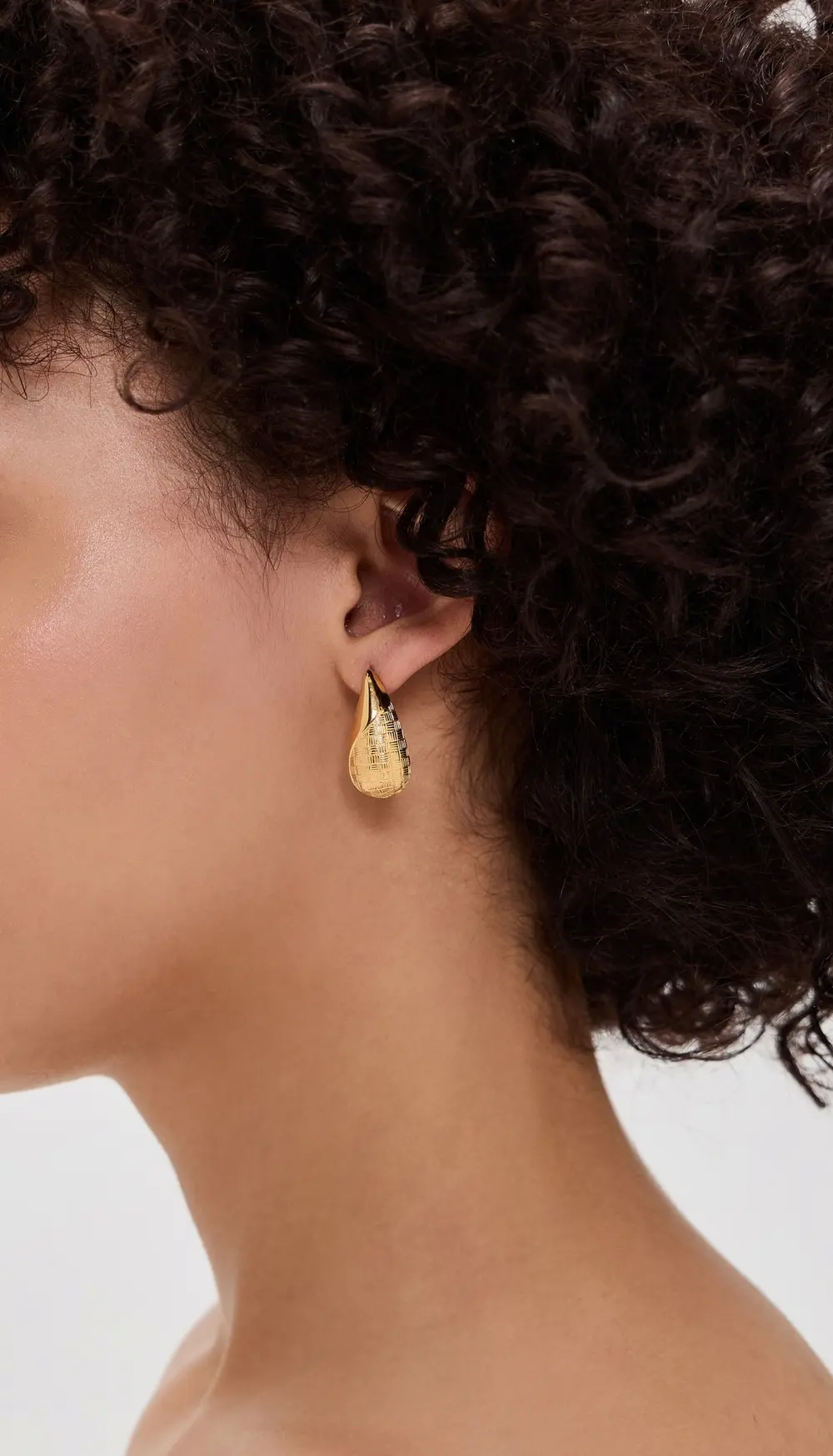 Gwen Beloti Woven Wave Tear Drop Earrings