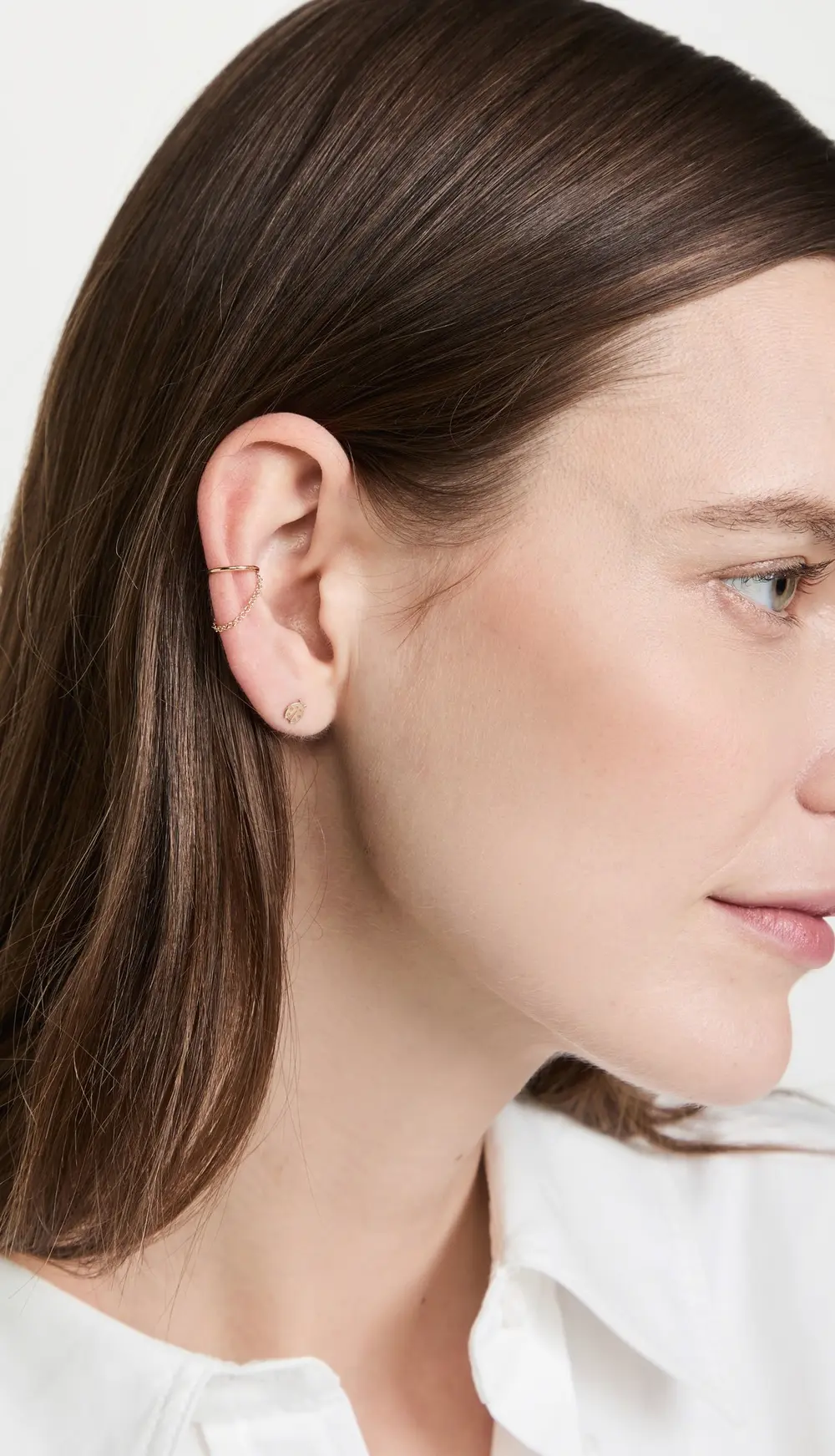 Zoe Chicco 14k Gold Draped Chain Ear Cuff