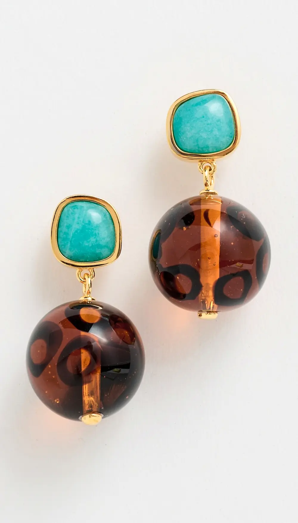 Lizzie Fortunato Pia Earrings In Leopard