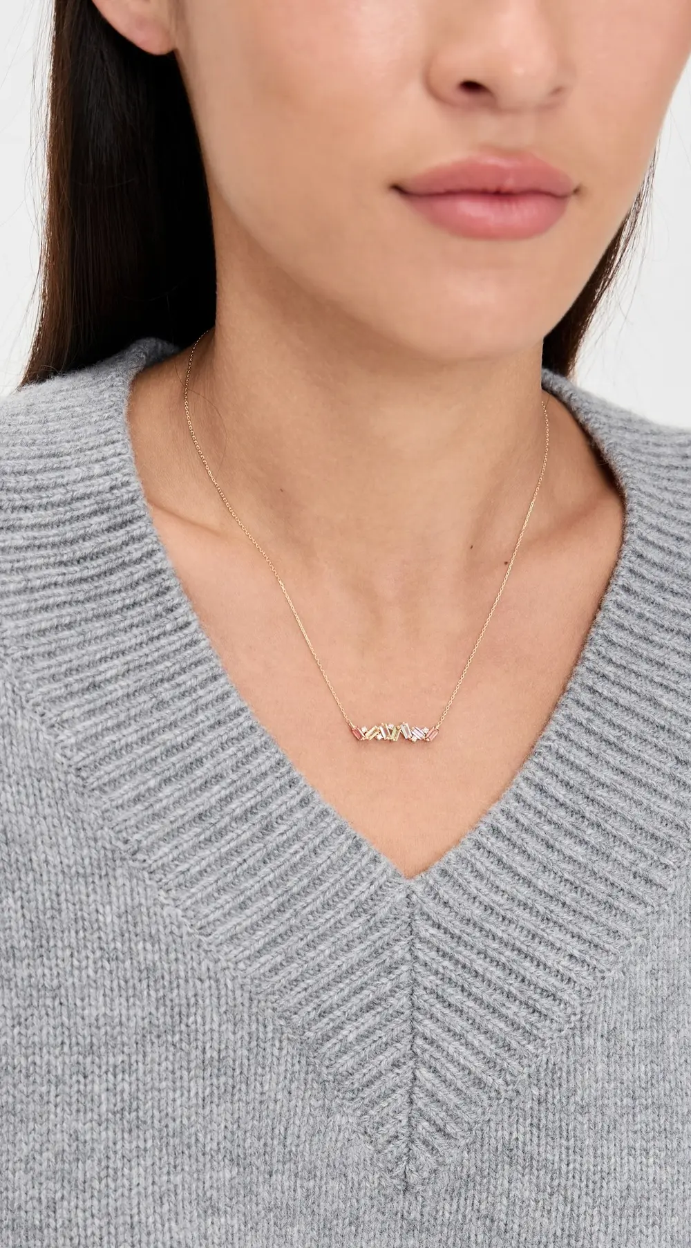 Kalan by Suzanne Kalan 14k Amalfi Burst Pastel Bar Pendant Necklace