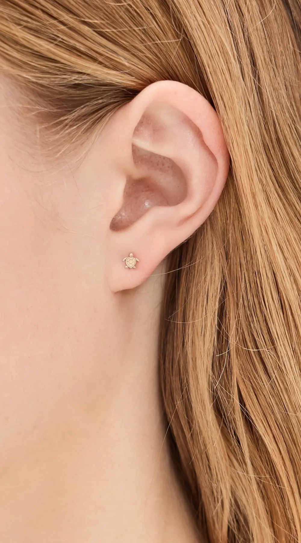 Zoe Chicco 14k Gold Itty Bitty Turtle Single Stud Earring