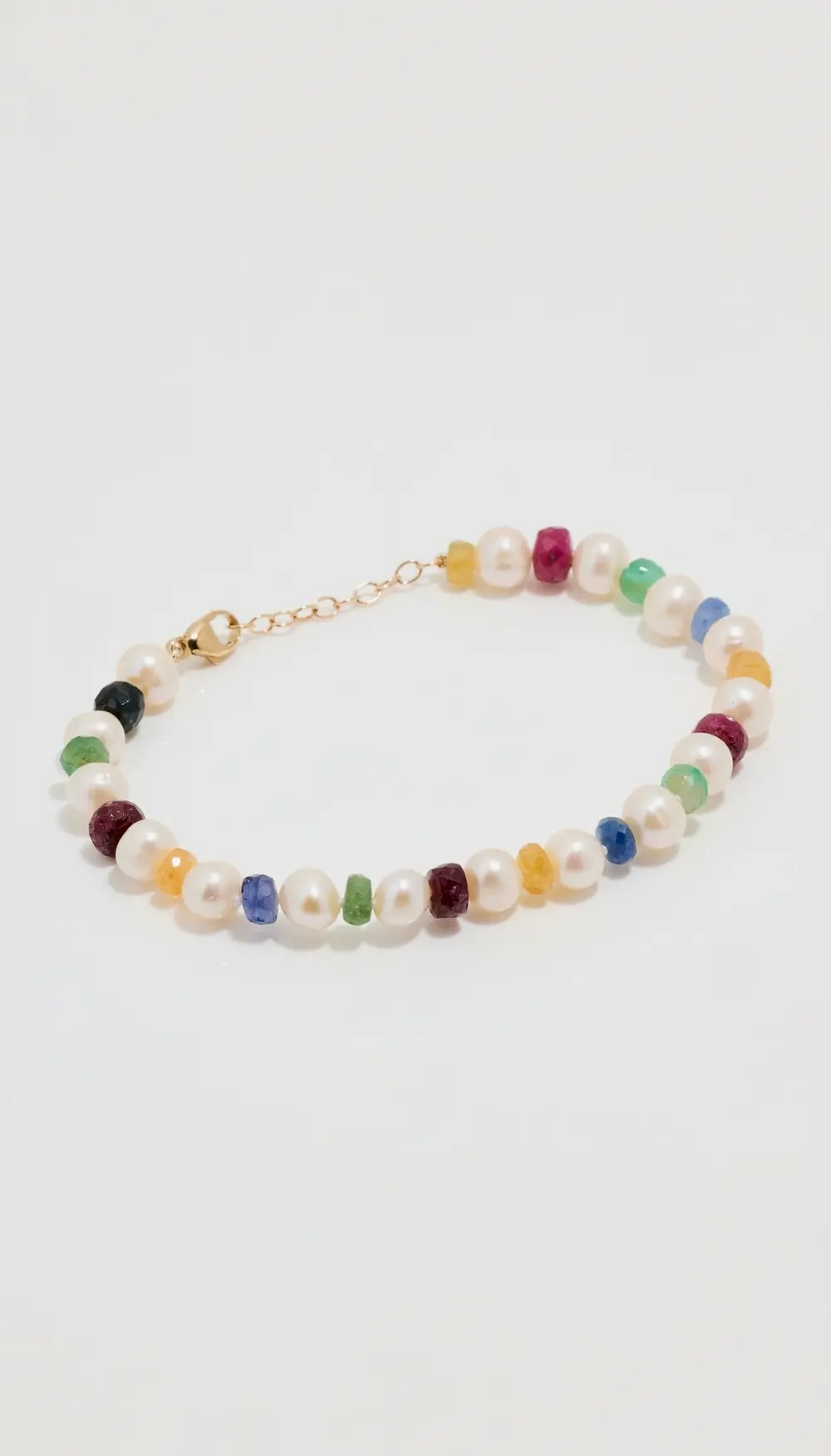 JIA JIA 14k Jumbo Rainbow Sapphire Pearl Bracelet