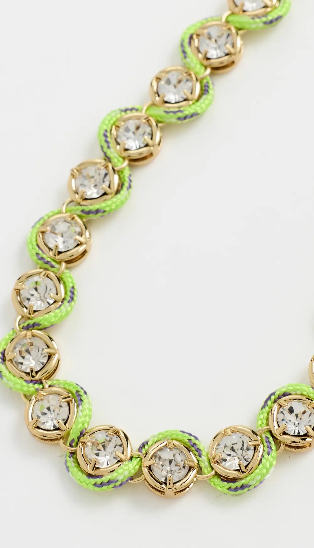 Logan Tay Paracord Pave Chain Necklace