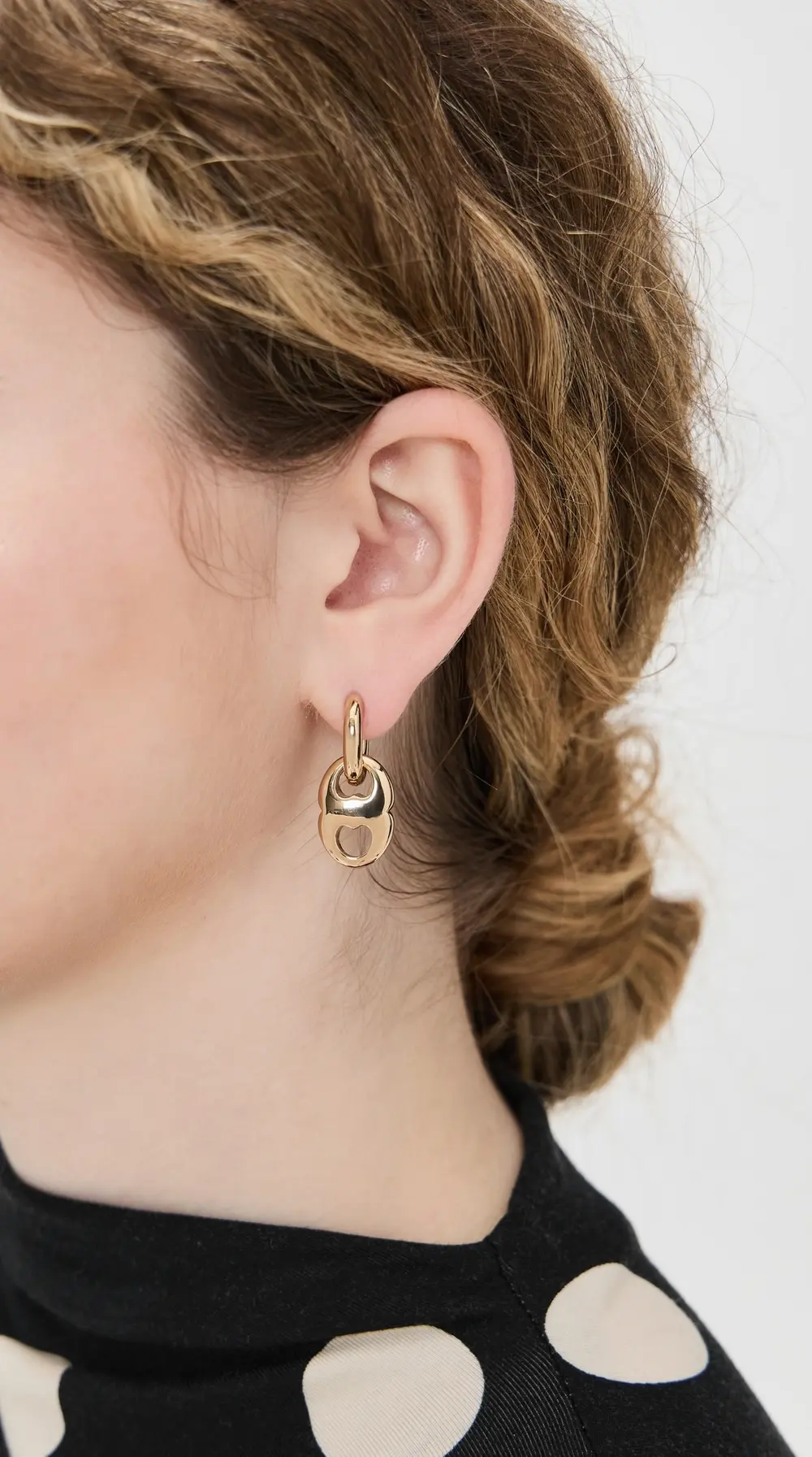 Tory Burch Small Gemini Link Hoop Earrings
