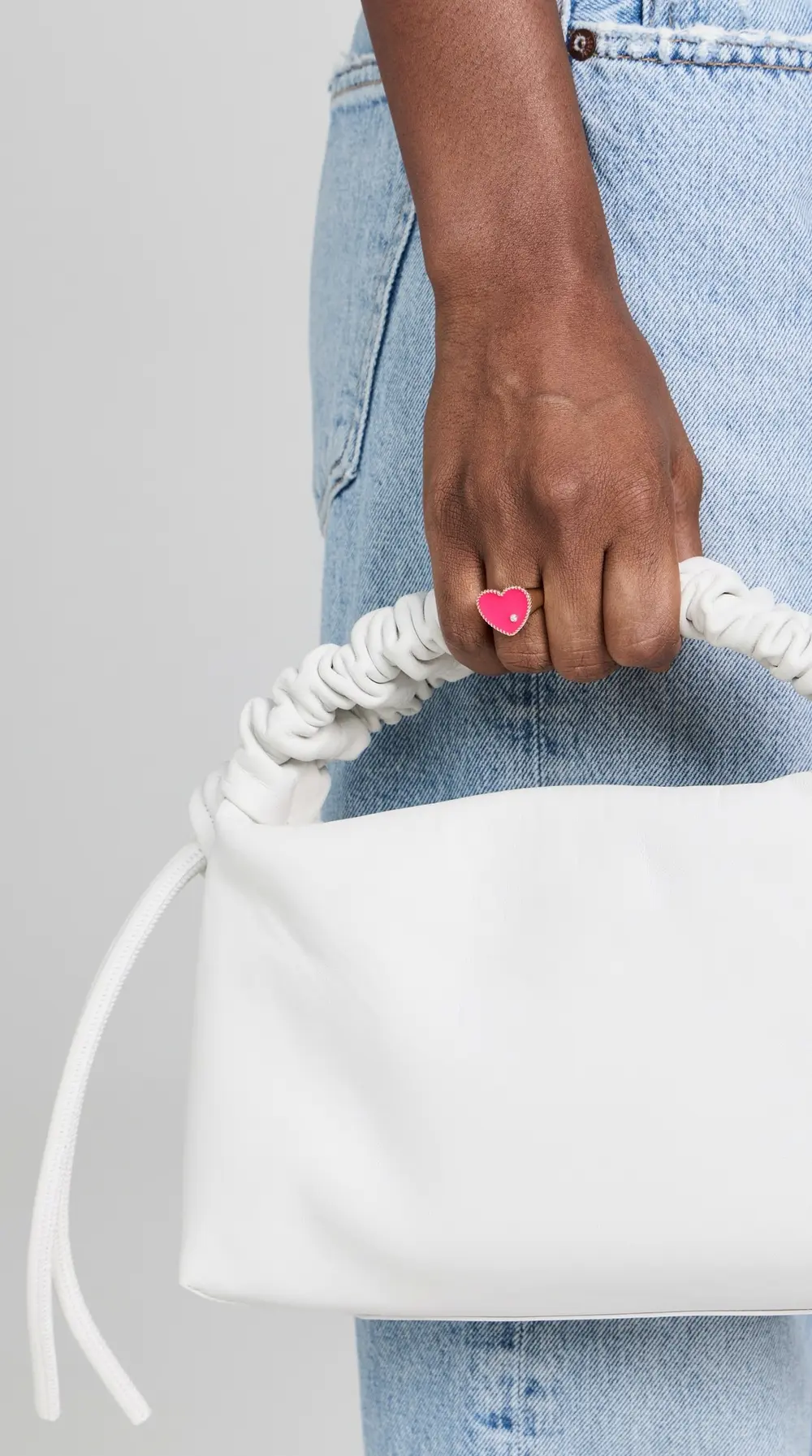 Yvonne Leon Chevaliere Coeur Neon Rose Ring